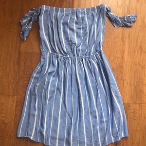 Blue Striped Dress
